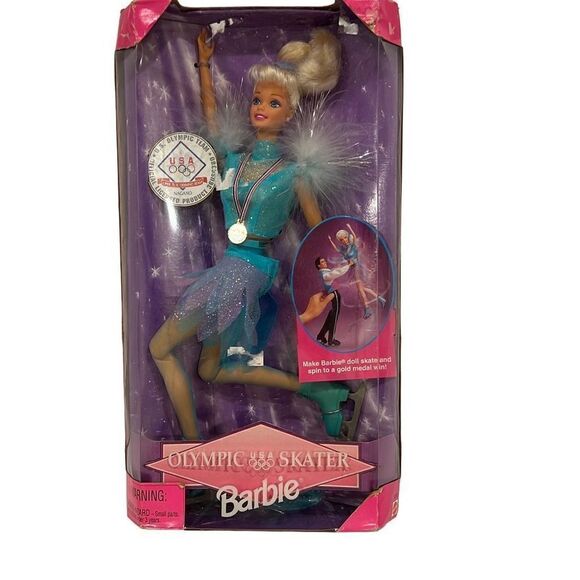 Vintage 1997 Olympic Skater Barbie New in box Mattel - Picture 1 of 3